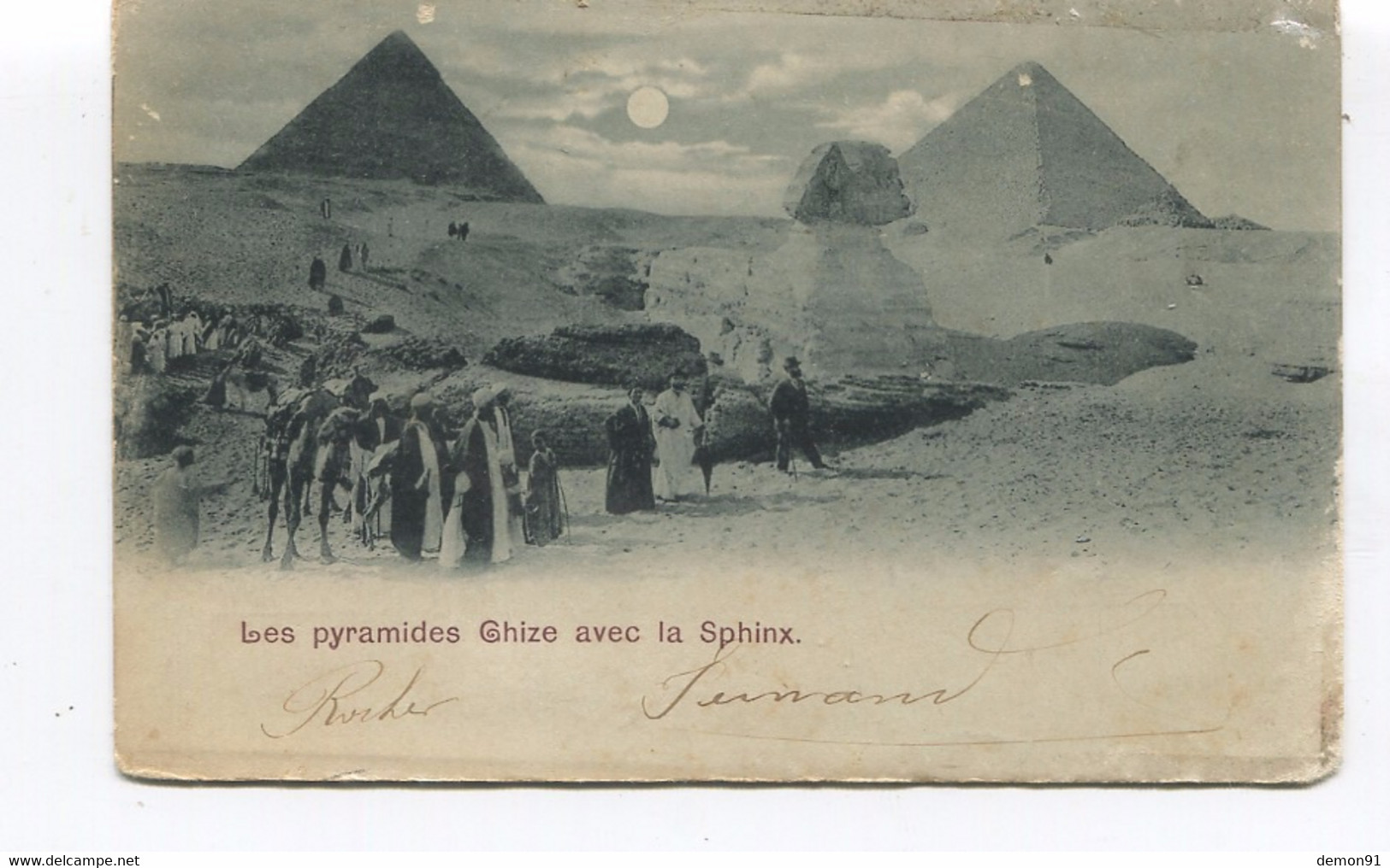 CPA - EGYPTE - Les Pyramides GHIZE Avec La SPHINX - - Sphynx