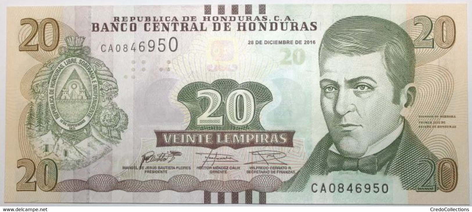 Honduras - 20 Lempiras - 2016 - PICK 100c - NEUF - Honduras