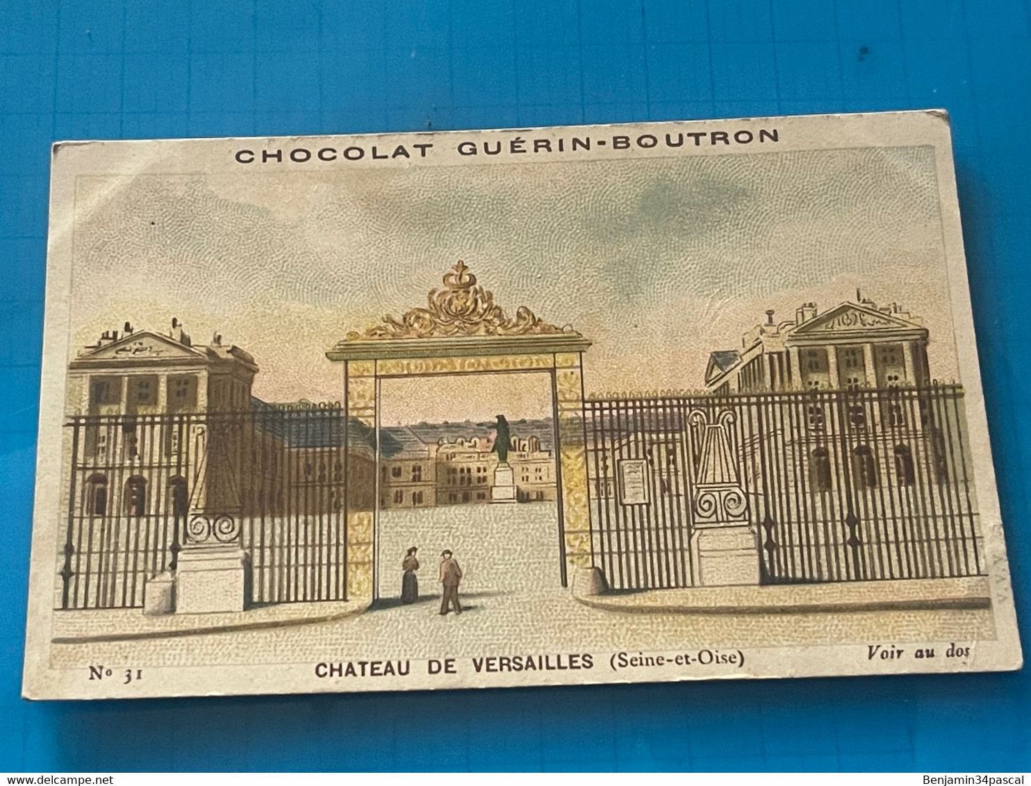 Chocolat GUÉRIN-BOUTRON Image -Chromo Ancienne - Château De Versailles  (  Seine Et Oise - Chocolat