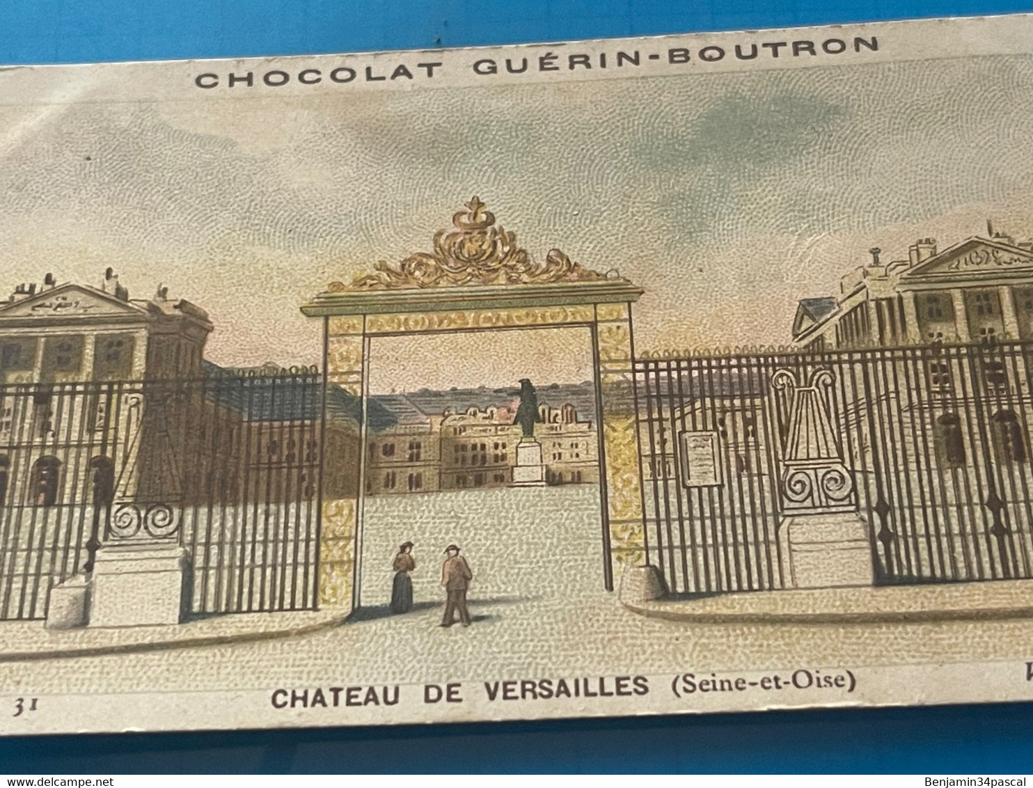 Chocolat GUÉRIN-BOUTRON Image -Chromo Ancienne - Château De Versailles  (  Seine Et Oise - Chocolat