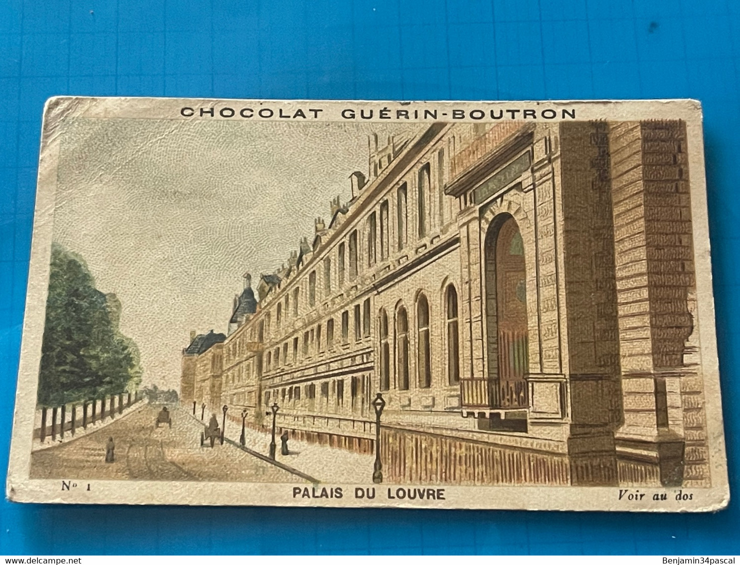 Chocolat GUÉRIN-BOUTRON Image -Chromo Ancienne - Palais  Du Louvre - Chocolat