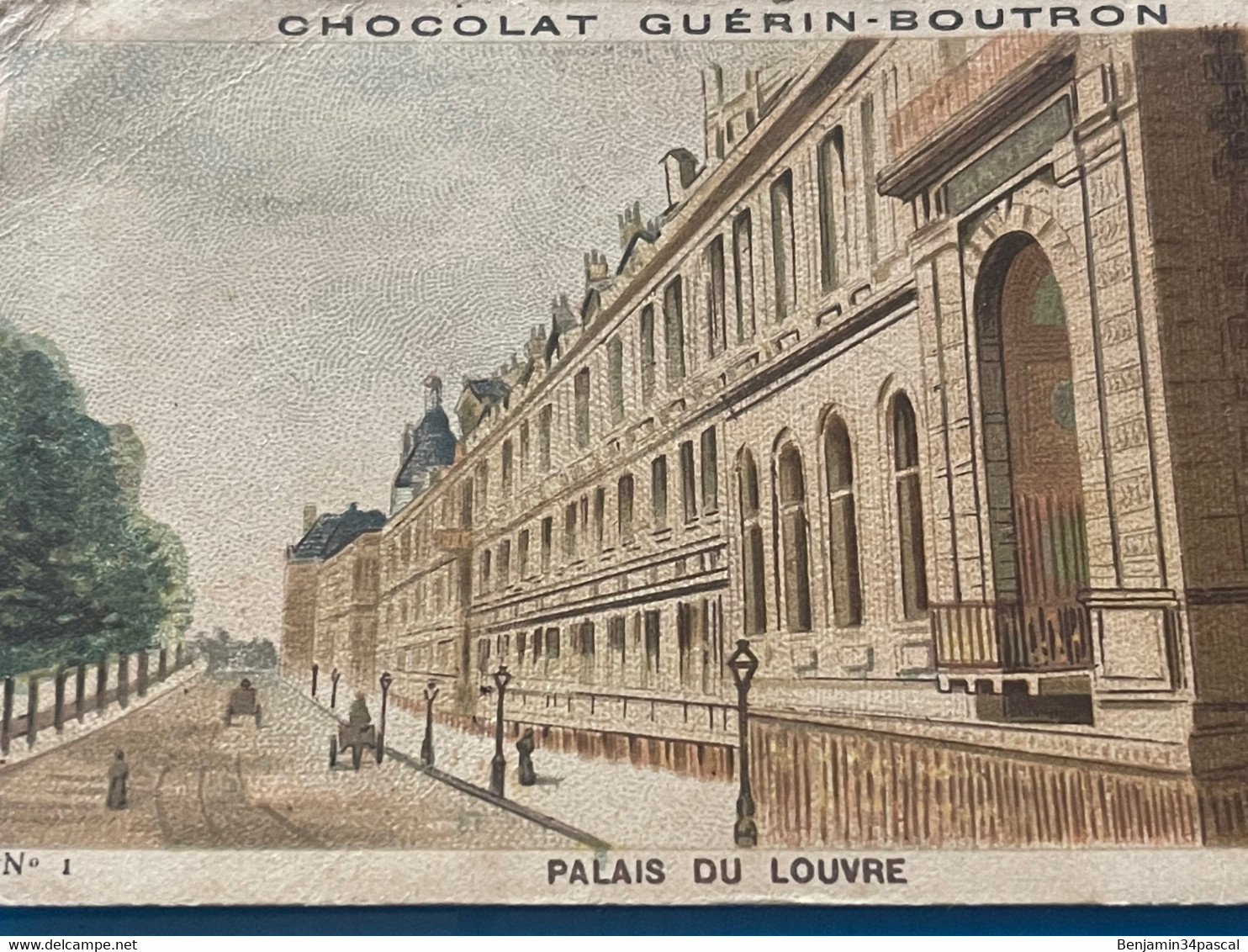 Chocolat GUÉRIN-BOUTRON Image -Chromo Ancienne - Palais  Du Louvre - Chocolat