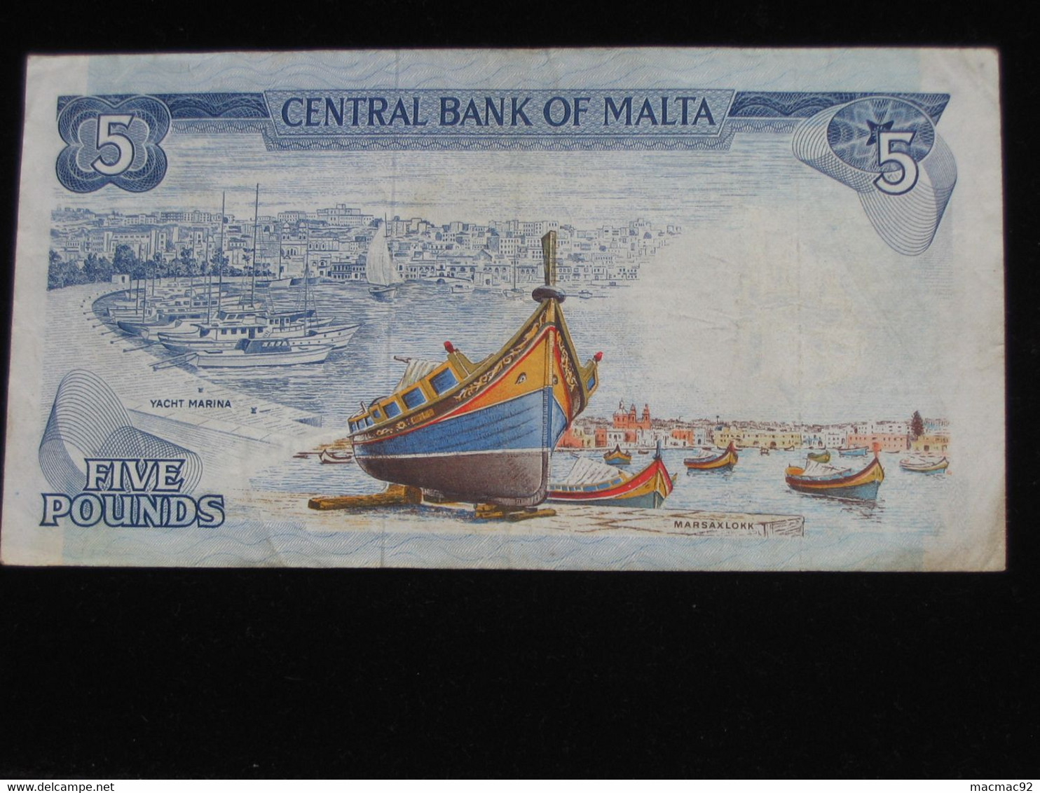 MALTE - Hames Liri - 5 Five Pound 1973 - Bank Centrali Ta Malta   **** EN ACHAT IMMEDIAT  **** - Malte