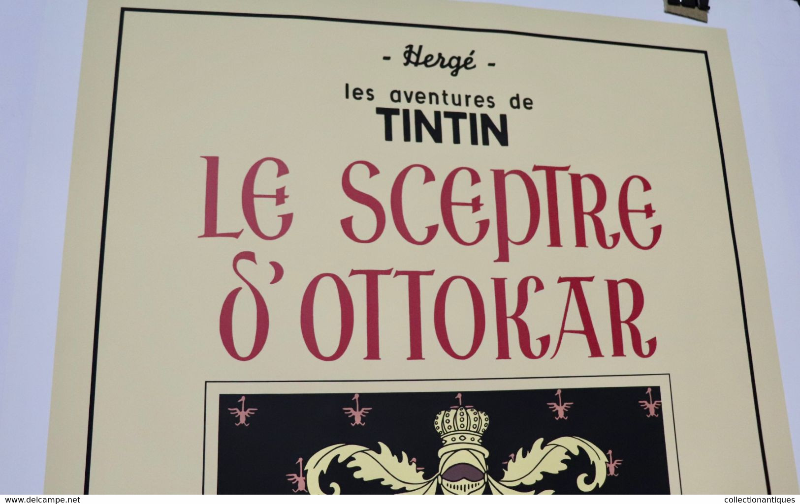 Sérigraphie Hergé Tintin - Le Sceptre D'Ottokar (ancienne Couverture) - Ed. Limitée Moulinsart 2000 Ex.- 1995 - Serigraphies & Lithographies