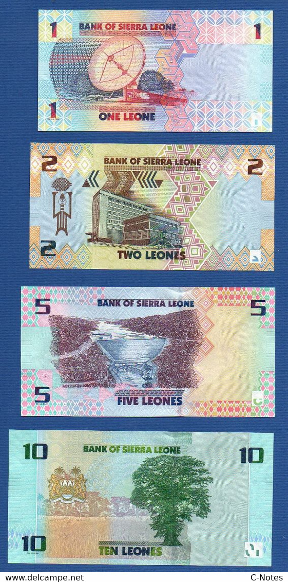 SIERRA LEONE - P.34 + 35 + 36 + 37 + 38 - 1, 2, 5, 10 And 20 Leones (complete Set 5 Pcs) 2022, UNC See Photos - Sierra Leona