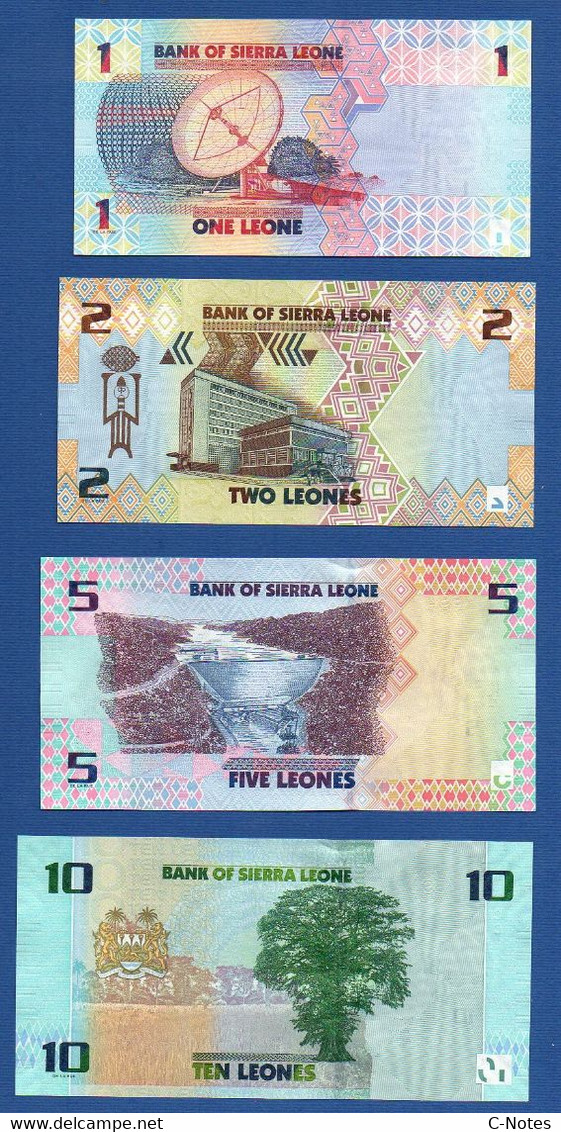 SIERRA LEONE - P.34 + 35 + 36 + 37 + 38 - 1, 2, 5, 10 And 20 Leones (complete Set 5 Pcs) 2022, UNC See Photos - Sierra Leone