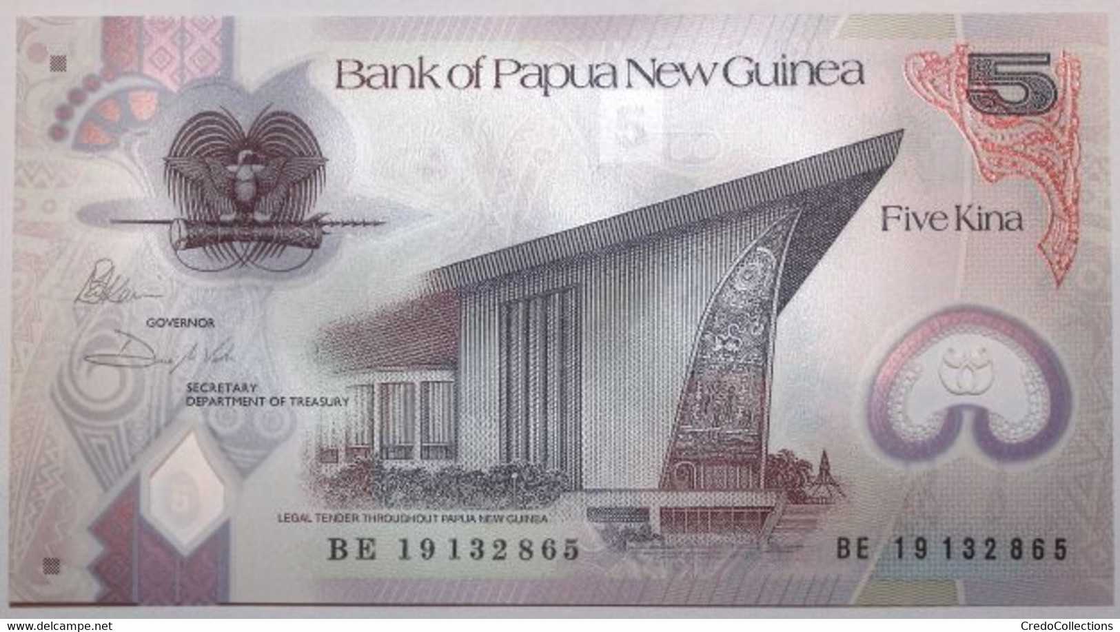 Papouasie-Nouvelle Guinée - 5 Kina - 2019 - PICK 51b - NEUF - Papua-Neuguinea