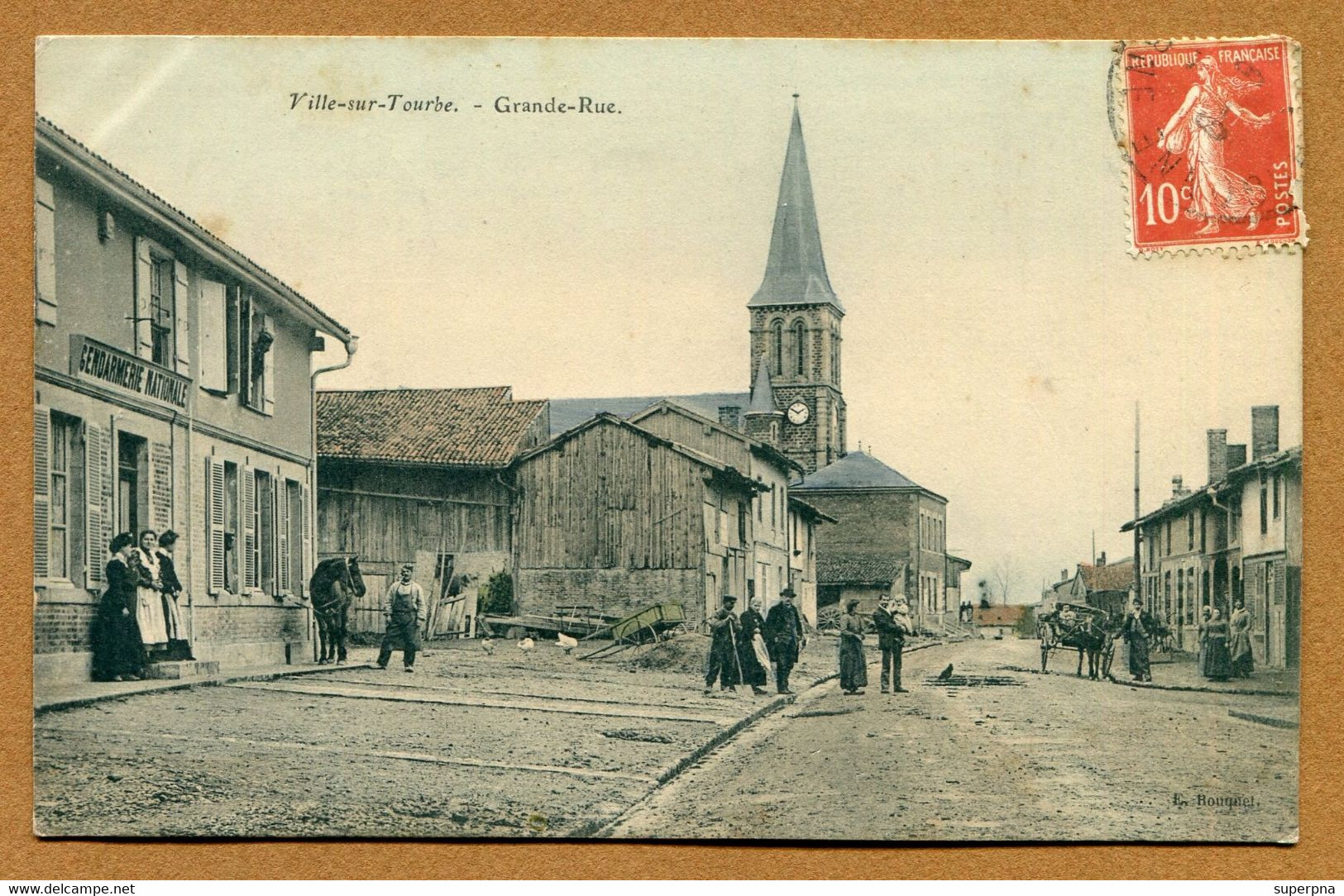 VILLE-SUR-TOURBE  (51) : " GRANDE RUE " - Ville-sur-Tourbe