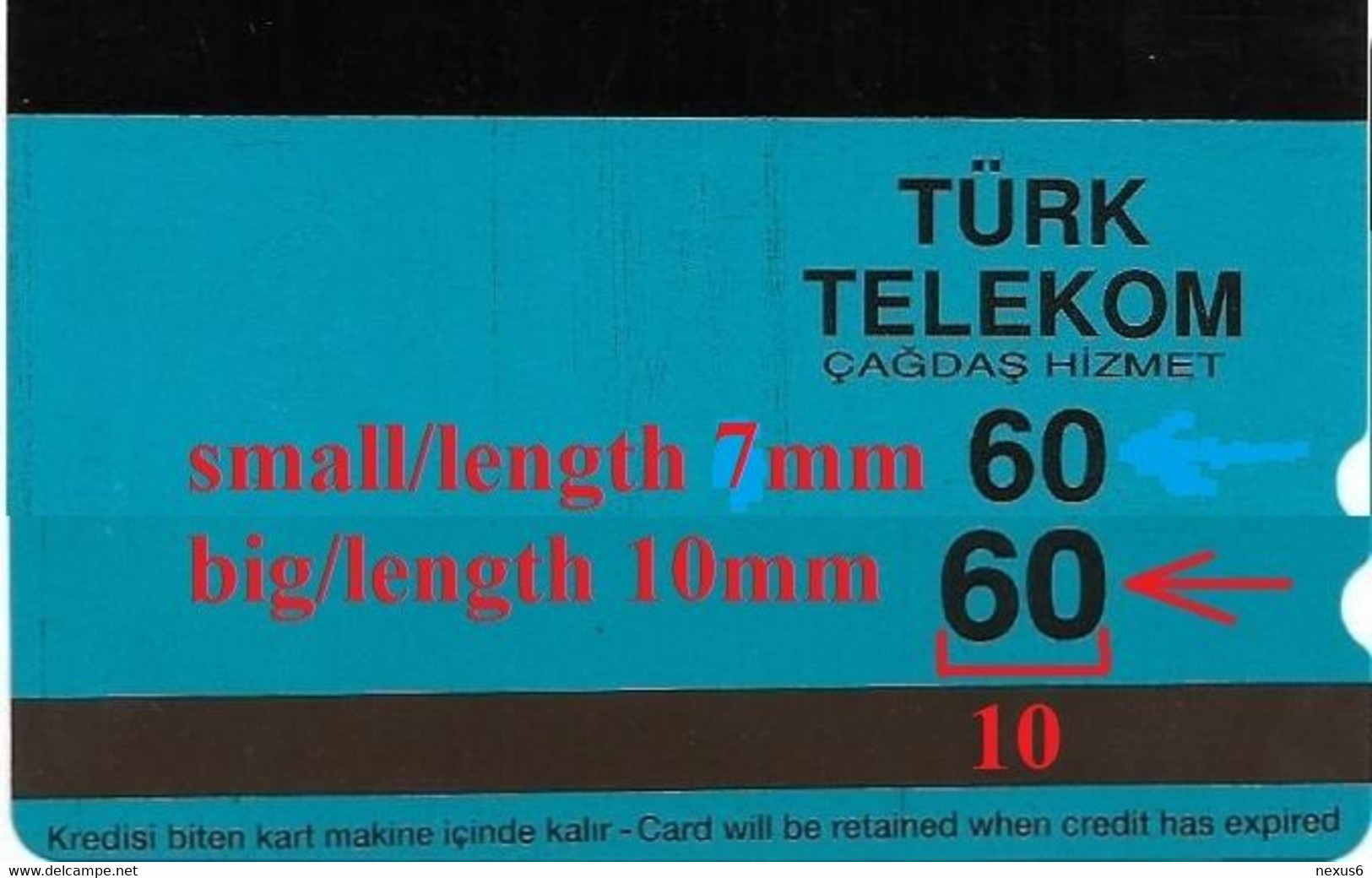 Turkey - TT - Alcatel - R Advert. Series - Turksat 1C, Child (Bigger Face Value) R-100, 60U, 1996, Used - Türkei