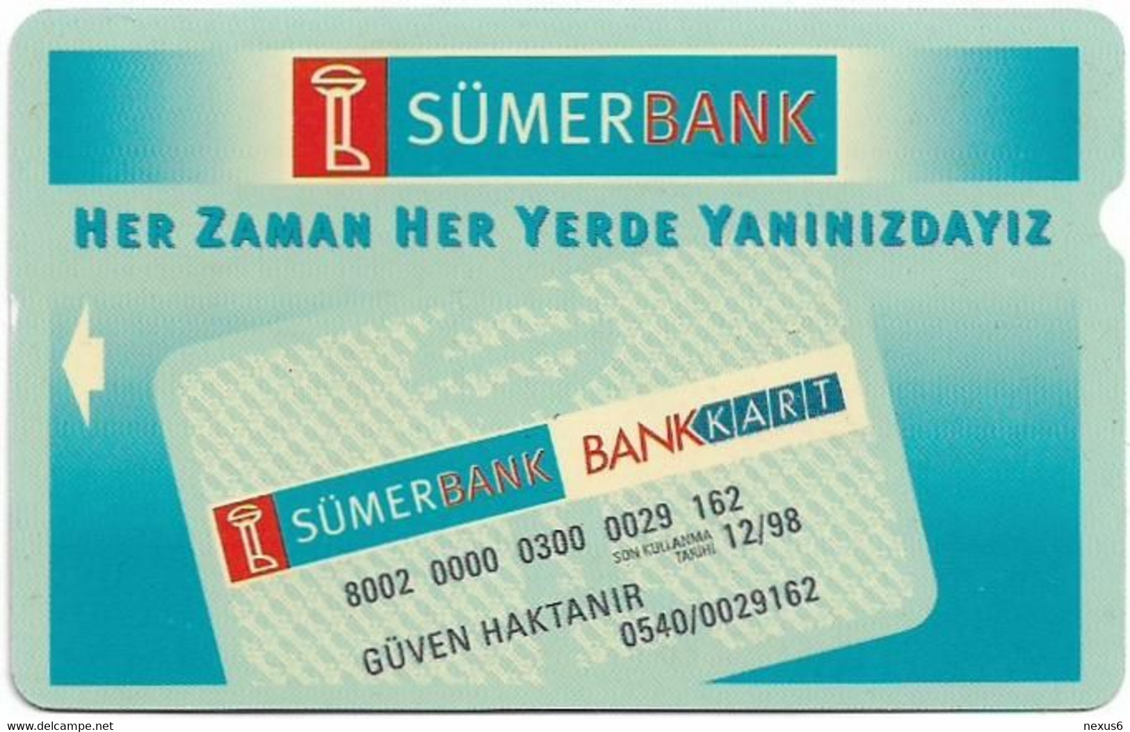 Turkey - TT - Alcatel - R Advert. Series - Sumerbank, R-091, 30U, 1996, Used - Türkei