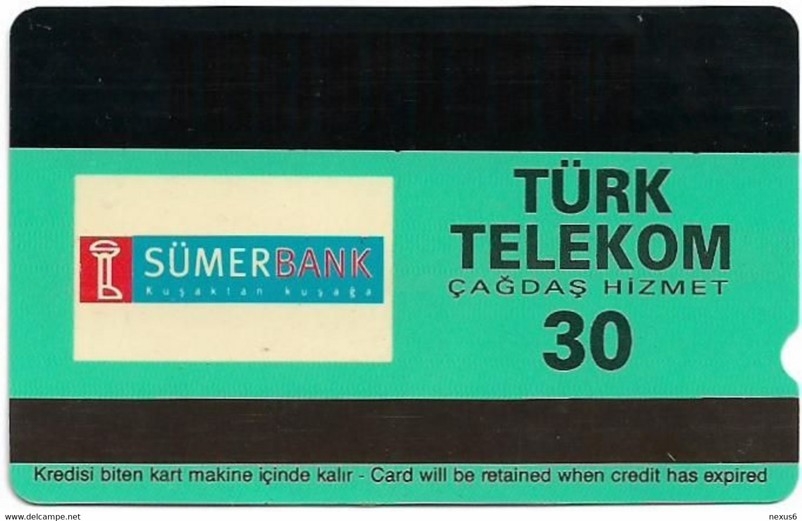 Turkey - TT - Alcatel - R Advert. Series - Sumerbank, R-091, 30U, 1996, Used - Türkei