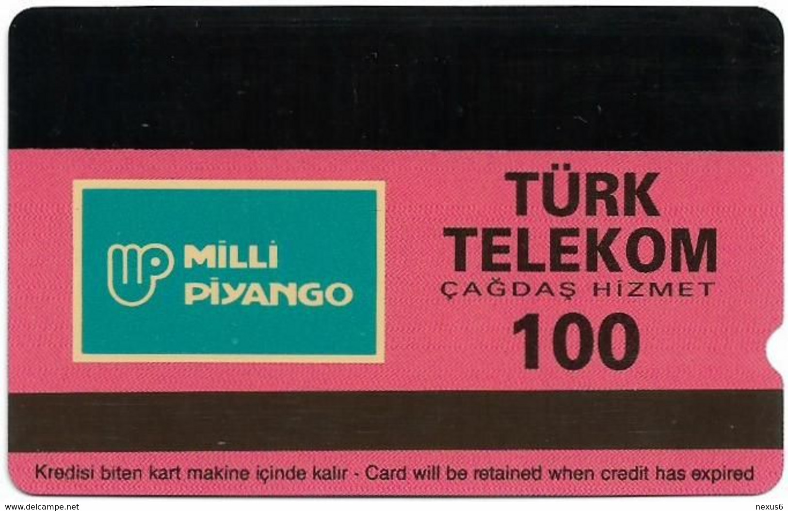 Turkey - TT - Alcatel - R Advert. Series - Milli Piyango (Map), R-68, 100U, 07.1995, 126.128ex, Used - Türkei