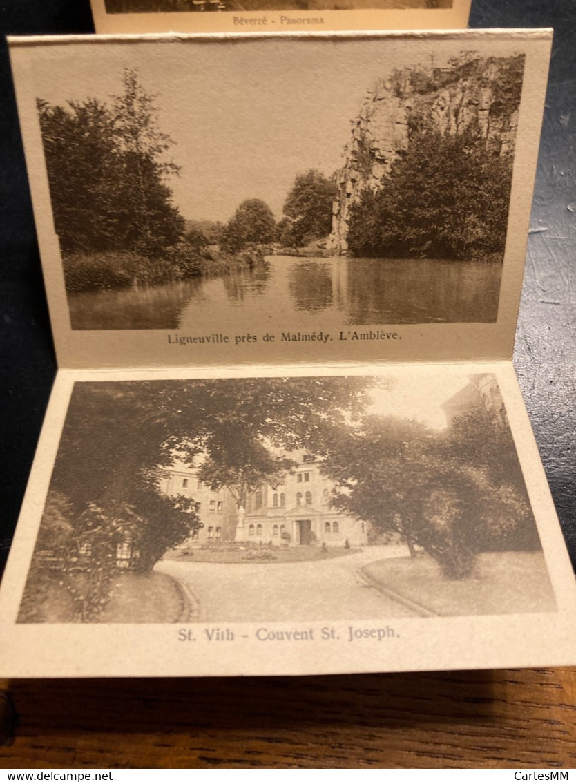 Souvenir de Malmedy et environs carnet de 10 vues copies de cartes postales au format réduit 6x9 cm Bevercé Sourbrodt …