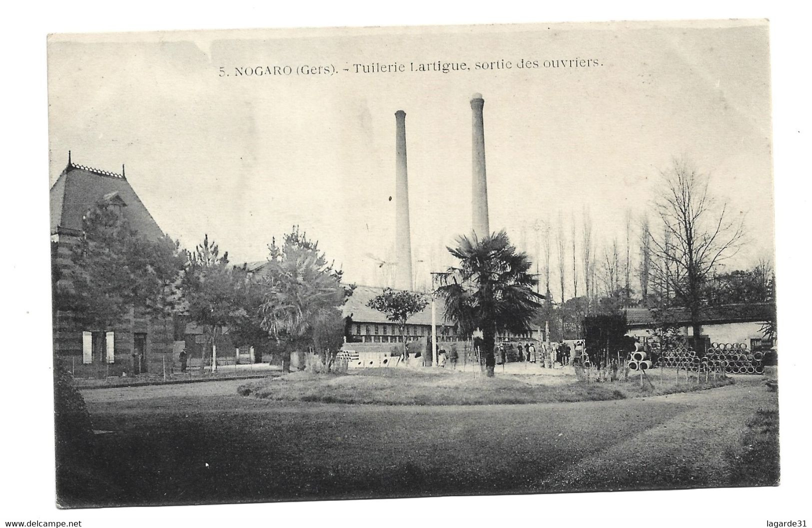 ⭐32 Nogaro TUILERIE LARTIGUE , Sortie Des Ouvriers - Rare Et Unique Sur Delcampe ⭐ - Nogaro