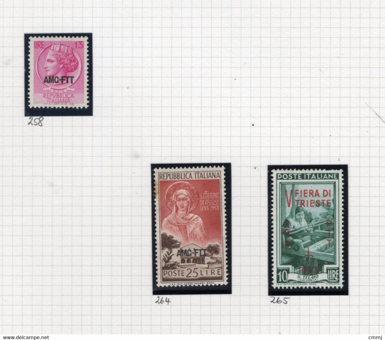1947 -  Italia - Italy - - TRIESTE A - Sass. N.  LOTTO  - LH/NH/USED -  (J015.....) - Strafport