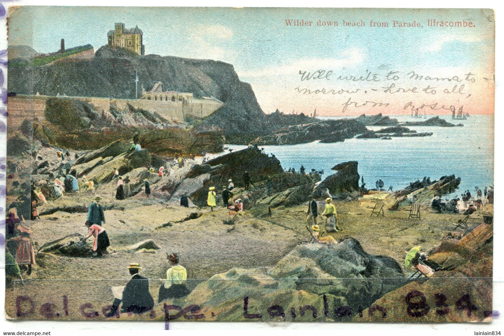 - Ifracombe - ( Devon ) - Wilder Down Beach From Parade, Splendide, Carte Rare, Animation, LP  écrite, BE, Scans. - Ilfracombe