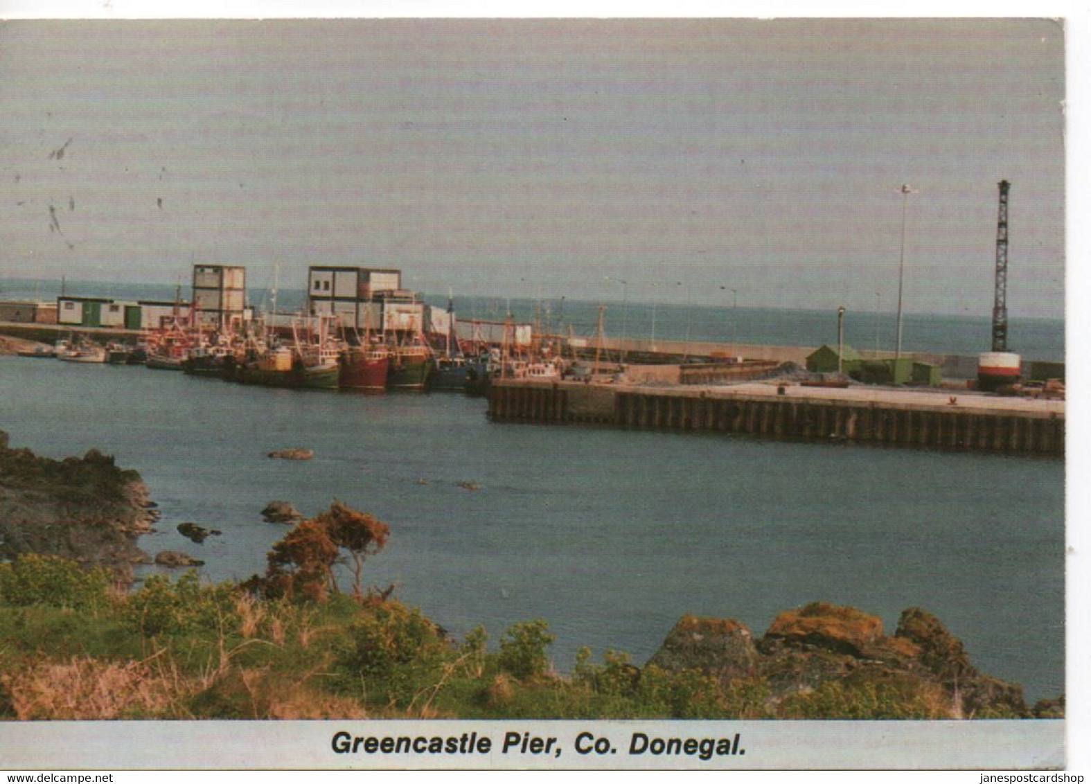 GREENCASTLE PIER - FISHING BOATS  - CO. DONEGAL  - IRELAND - Donegal