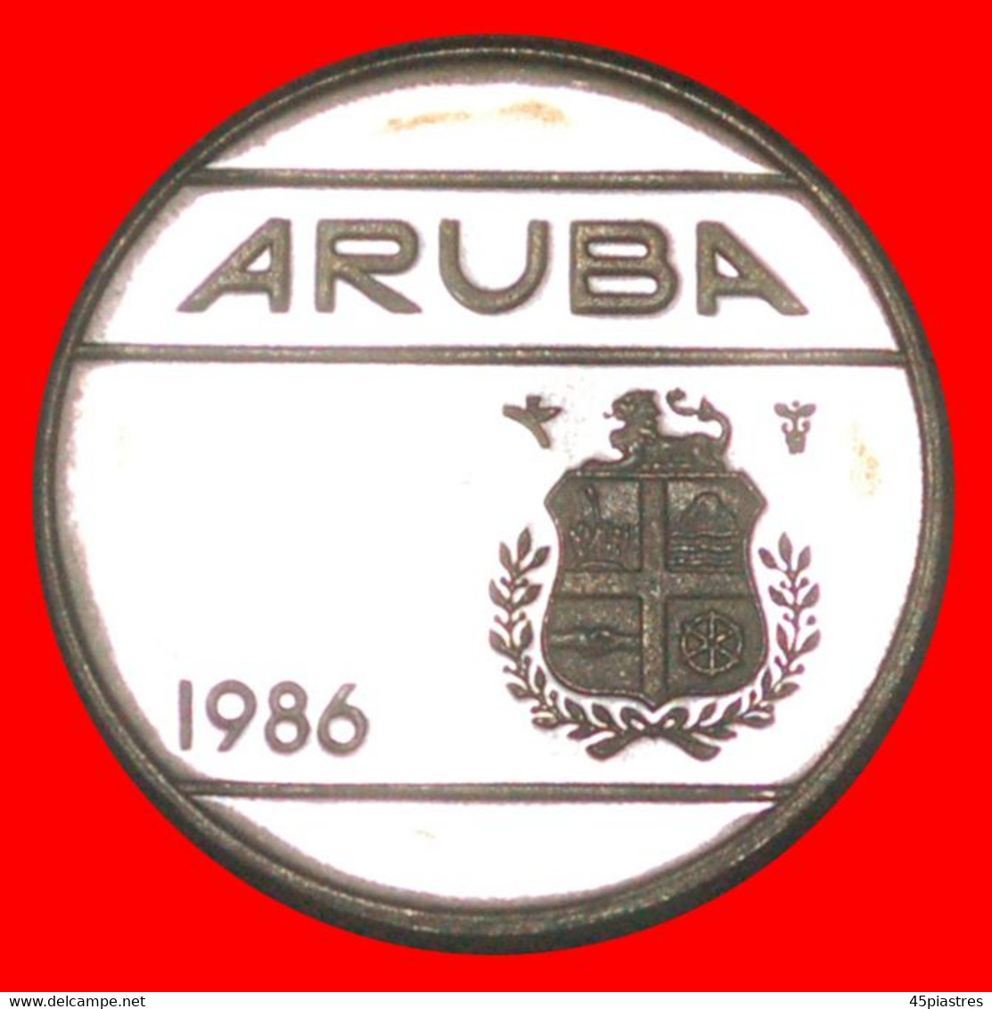 * NETHERLANDS (1986-2020): ARUBA ★ 10 CENTS 1986 UNC MINT LUSTRE! LOW START ★ NO RESERVE! - Aruba