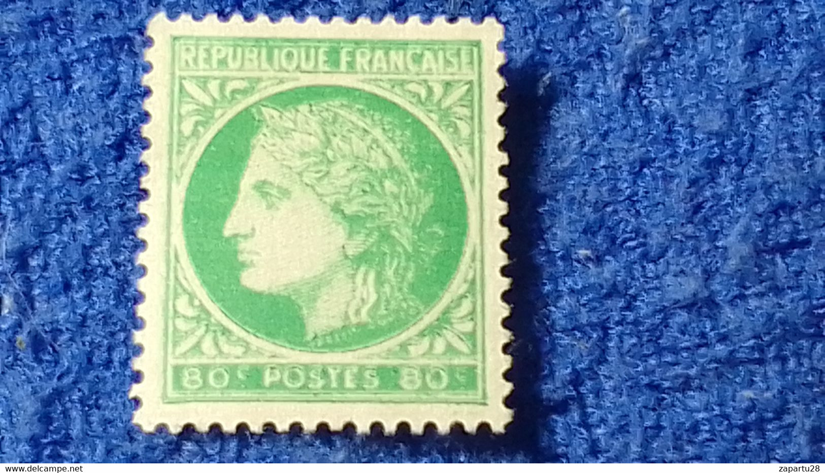 FRANSA-1945-46 -80C.   CERES DAMGASIZ - Andere & Zonder Classificatie