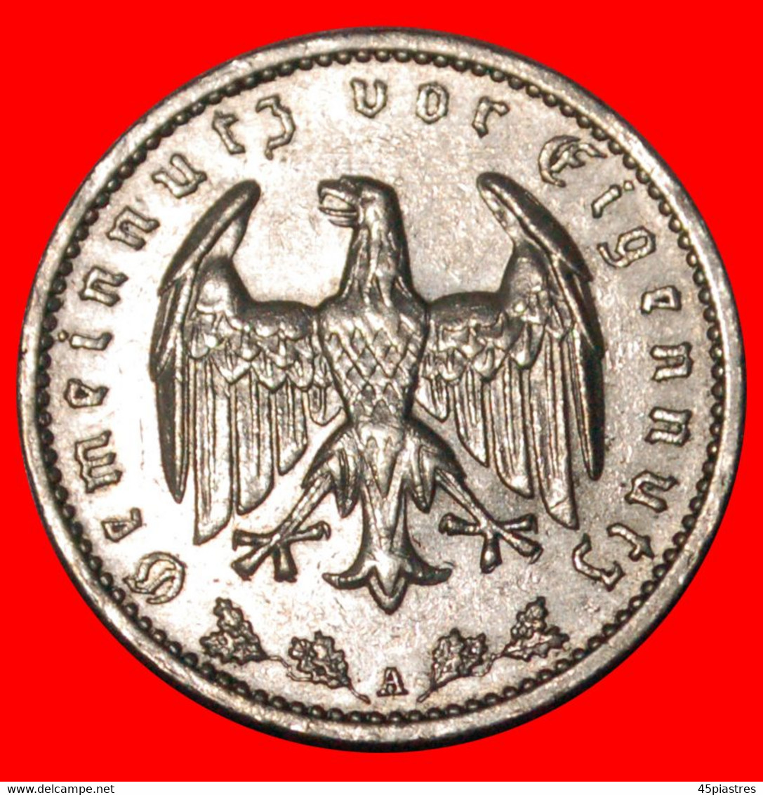 * NO SWASTIKA (1933-1939): GERMANY ★ 1 MARK 1934A! THIRD REICH (1933-1945)   LOW START ★ NO RESERVE! - 1 Reichsmark