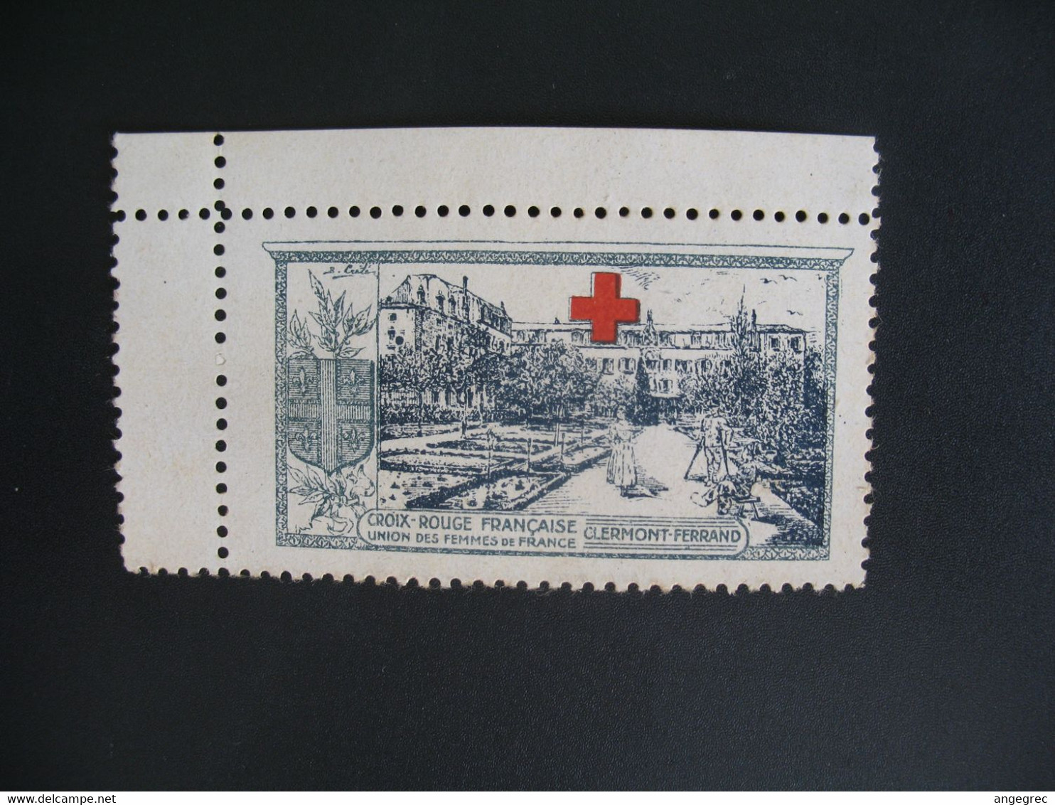 Vignette Militaire Delandre Guerre De 1914 - Croix Rouge - Red Cross - Croix Rouge Neuf ** Clermont Ferrand - Red Cross