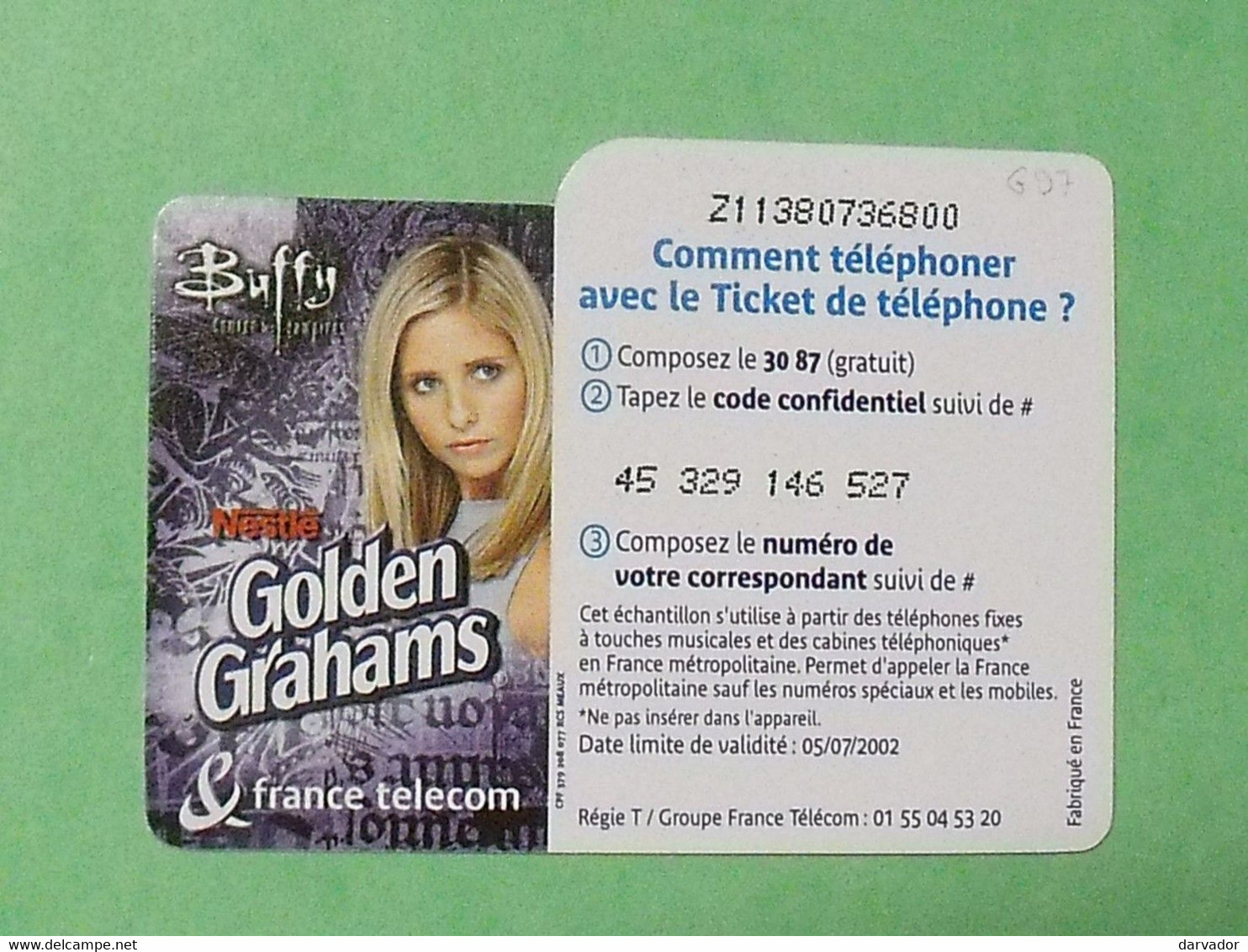 TLS / Tickets : G97 Buffy ( Dans L'etat Voir Recto ) - Tickets FT