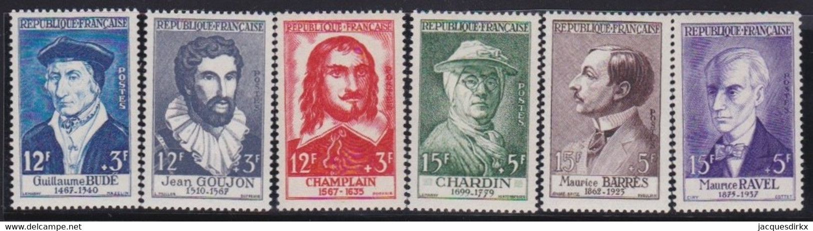 France   .   Yvert   .    1066/1071     .       **    .       Neuf Avec Gomme Et SANS Charnière - Unused Stamps