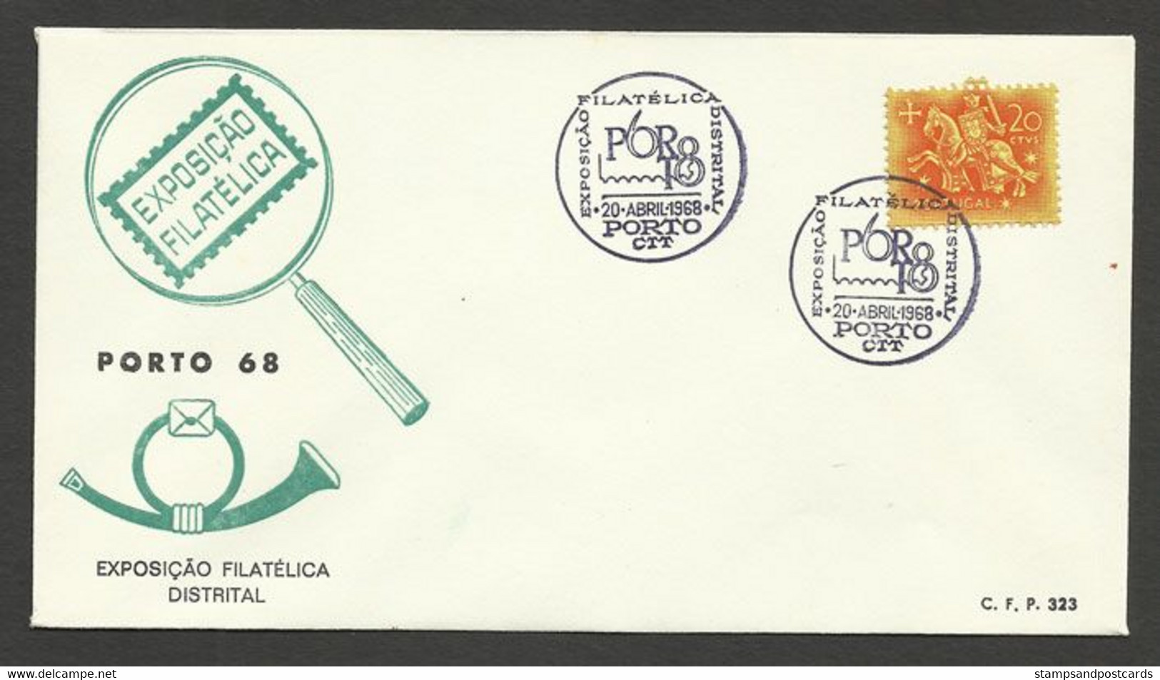 Portugal Cachet Commemoratif Expo Philatelique Porto 1968 Philatelic Expo Event Postmark - Flammes & Oblitérations