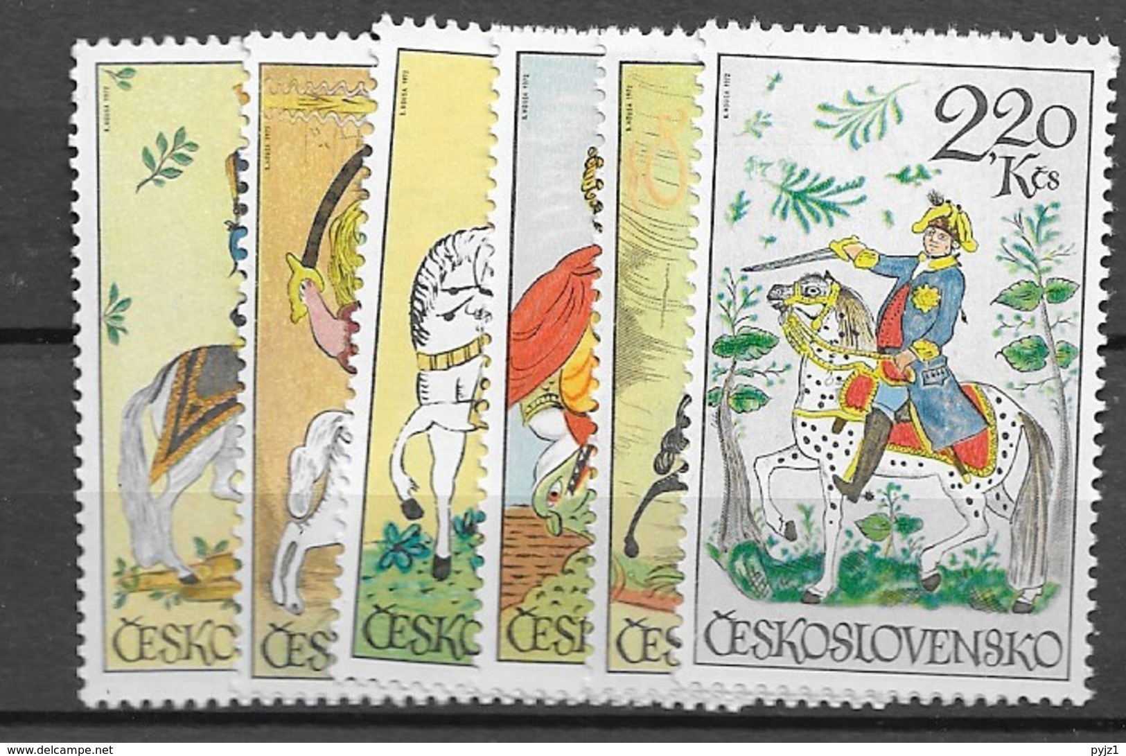 1972 MNH  Tschechoslowalei,Michel 2097-2102,  Postfris** - Unused Stamps