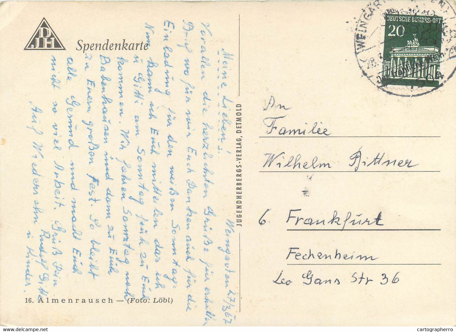 Postcard Germany Almenrausch - Heilpflanzen