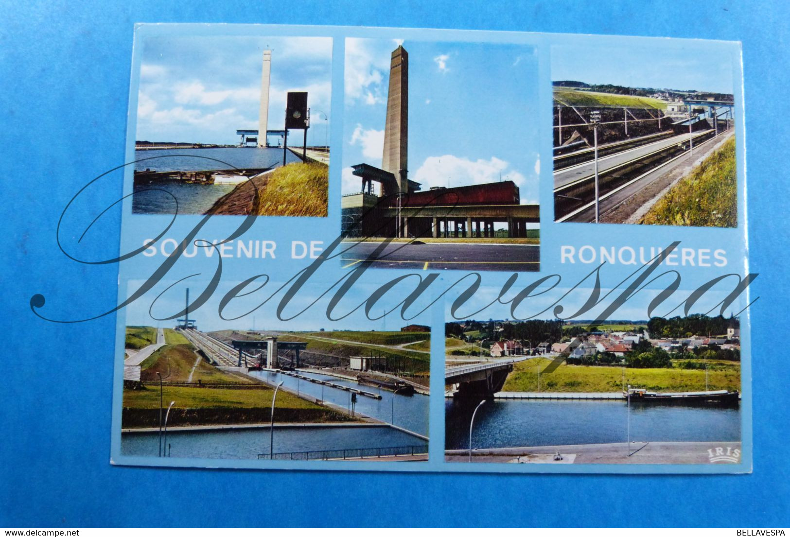 Ronquières. Canal Assenseur  Sas Kanaal Binnenvaart//  Lot X 9 Cpsm - Comercio