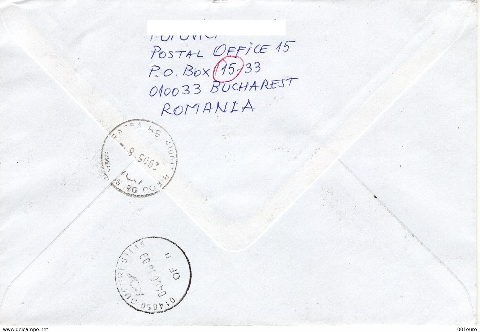 ROMANIA  2018 : BIRDS - CRANES Returned REGISTERED Cover From GERMANY - Registered Shipping! - Cartas & Documentos