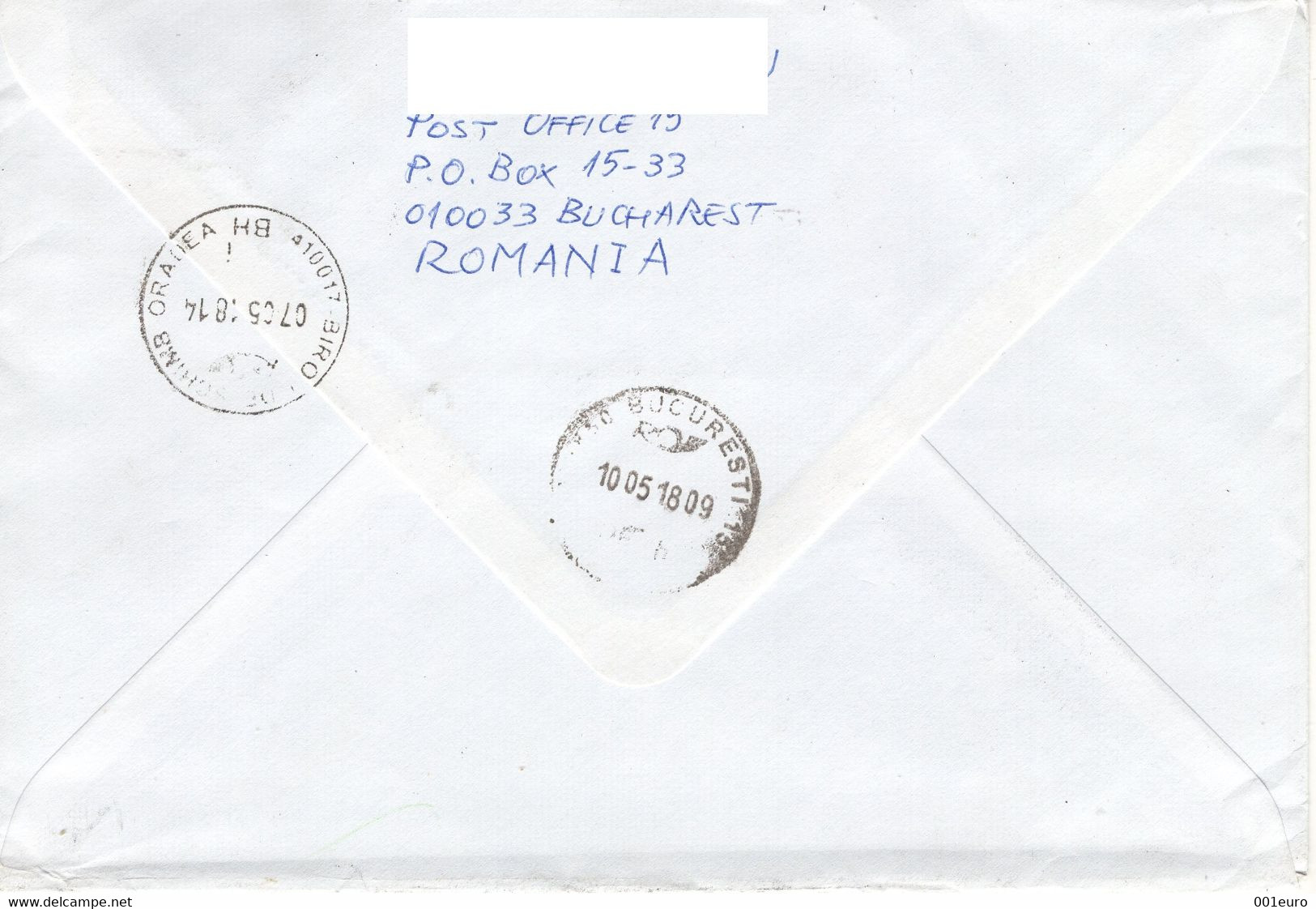 ROMANIA  2017 : JOINT ISSUE ROMANIA - ESTONIA Returned REGISTERED Cover From GERMANY - Registered Shipping! - Covers & Documents