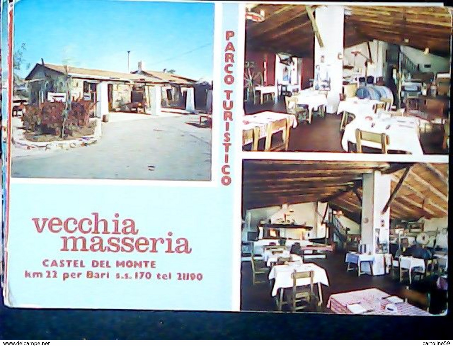 CASTEL DEL MONTE VECCHIA MASSERIA  RISTORANTE N1980 JD7444 - Andria