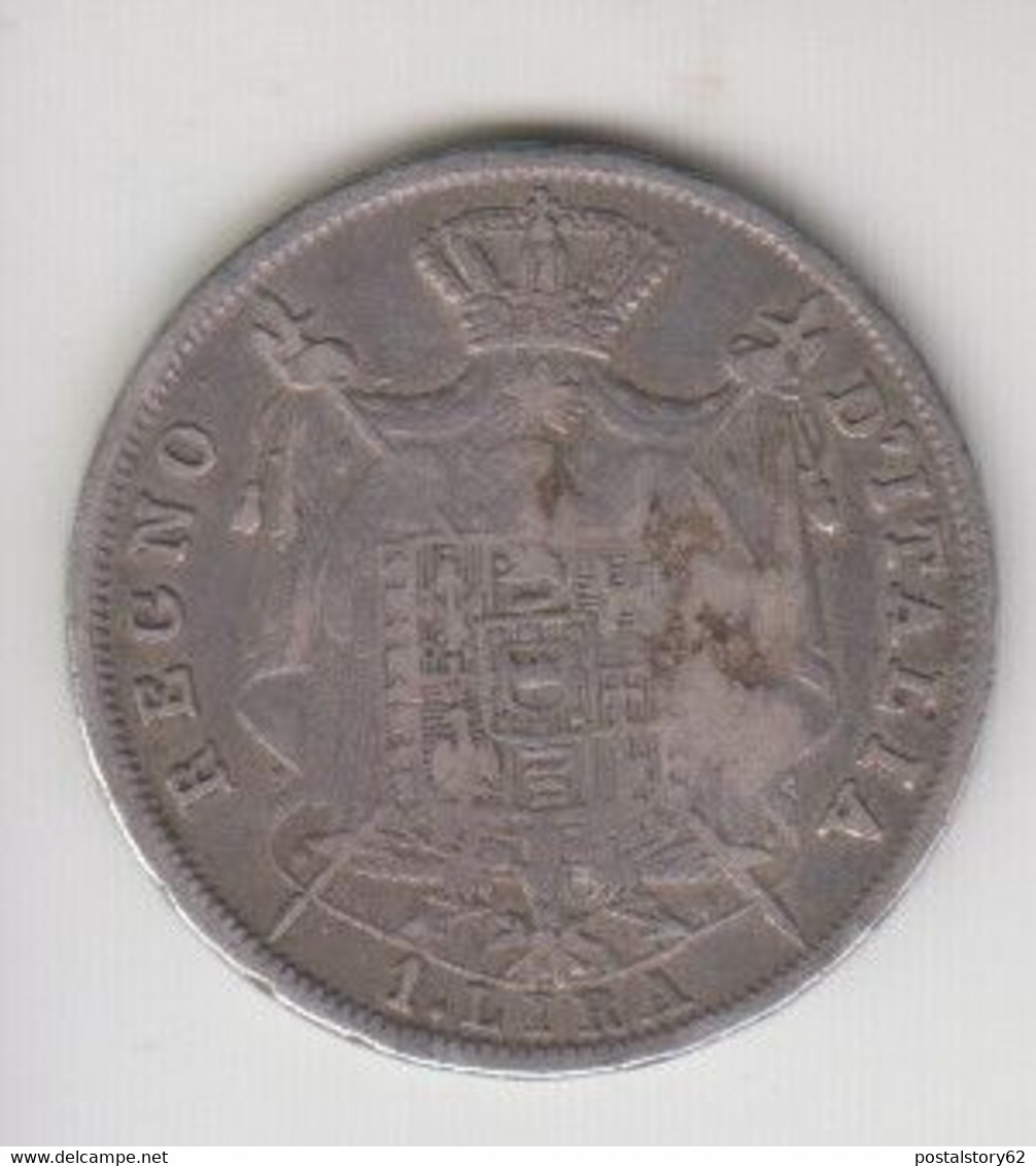 Napoleone I° Re D'Italia 1 Lira 1809 Milano 2° Tipo Arg. 900 MB/BB - Napoleonic