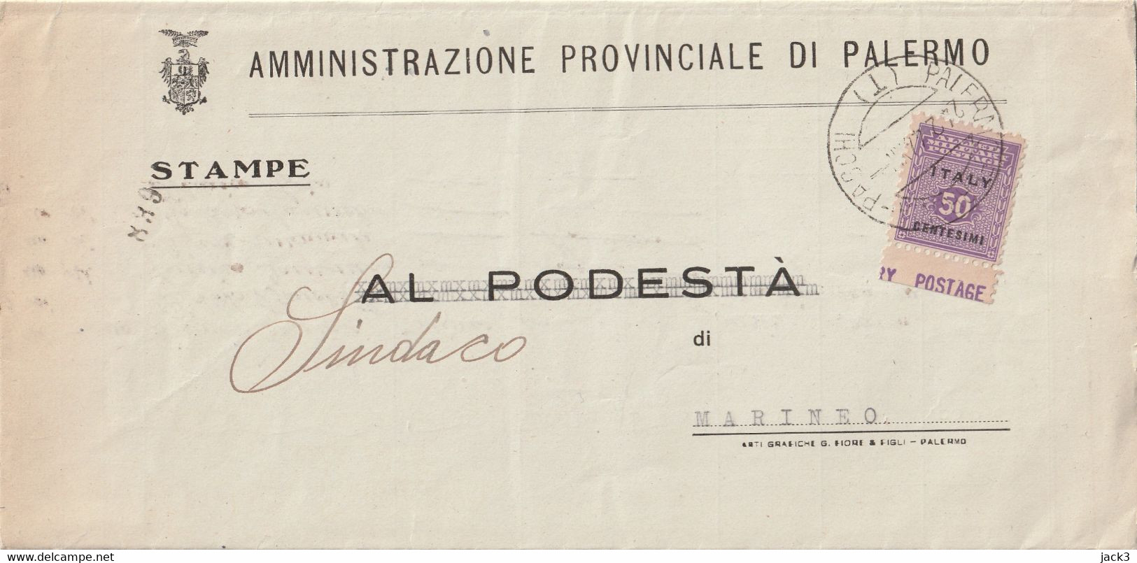 STORIA POSTALE - AMGOT - Anglo-american Occ.: Sicily