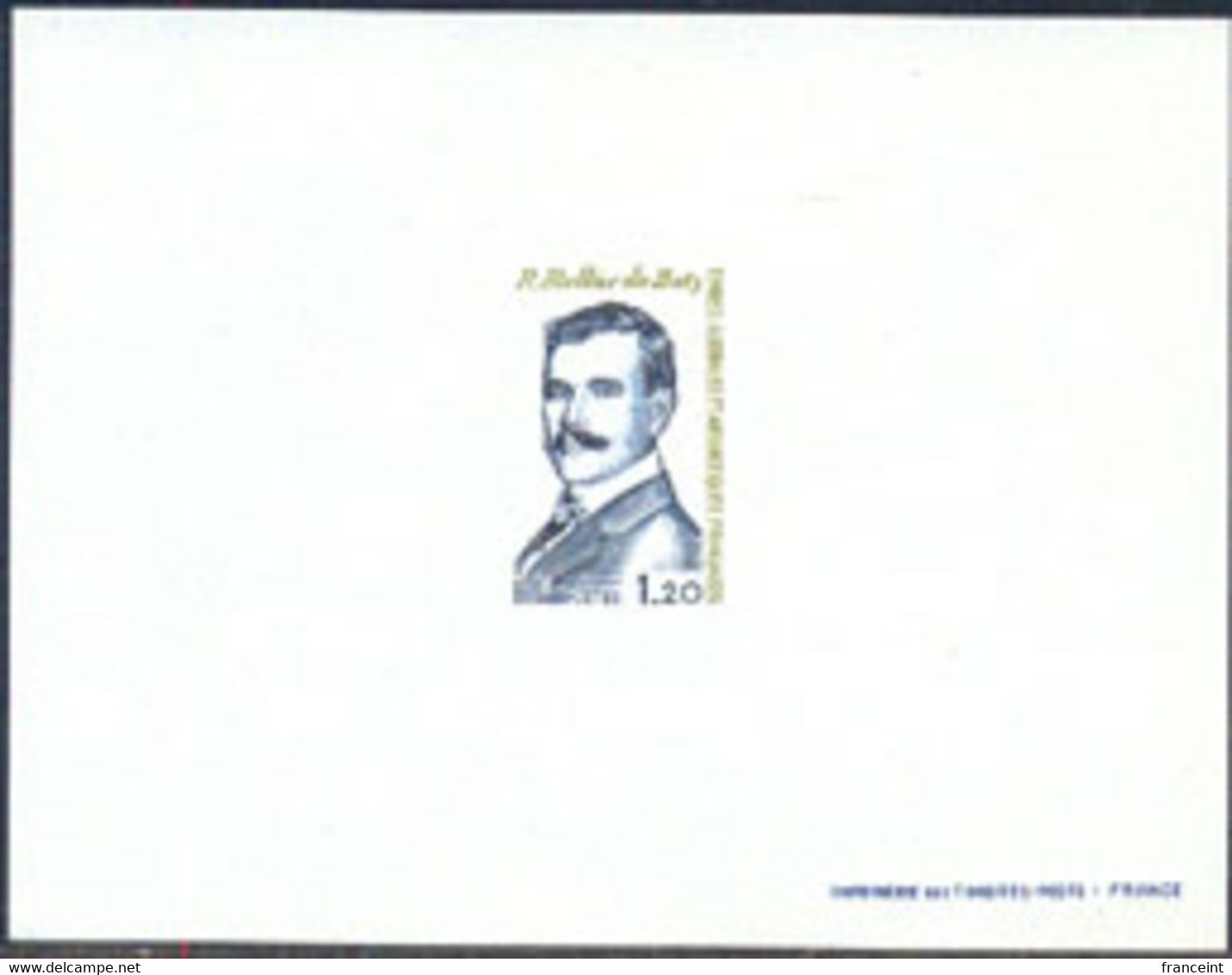 F.S.A.T.(1978) R. Rallier Du Baty. Deluxe Sheet. Scott No 80, Yvert No 76. - Imperforates, Proofs & Errors
