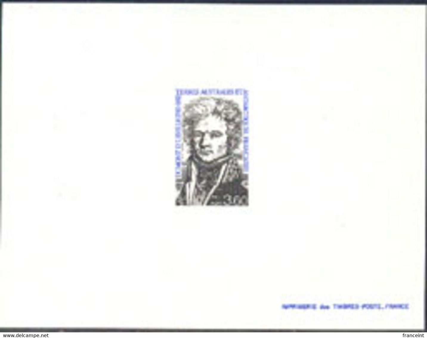 F.S.A.T.(1990) D'Urville. Deluxe Sheet. Scott No 154, Yvert No 152. - Imperforates, Proofs & Errors
