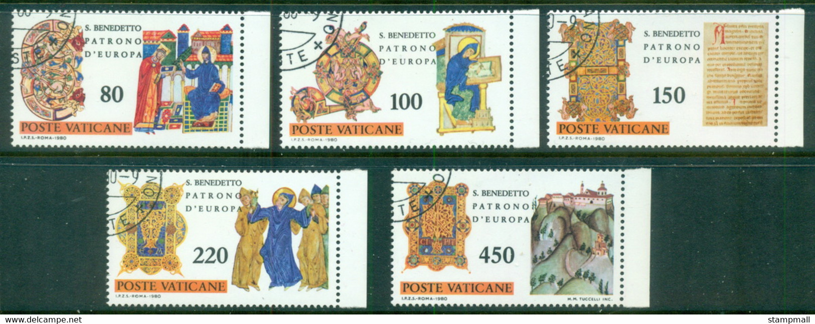 Vatican 1980 Illuminated Letters & Illustrations CTO - Used Stamps