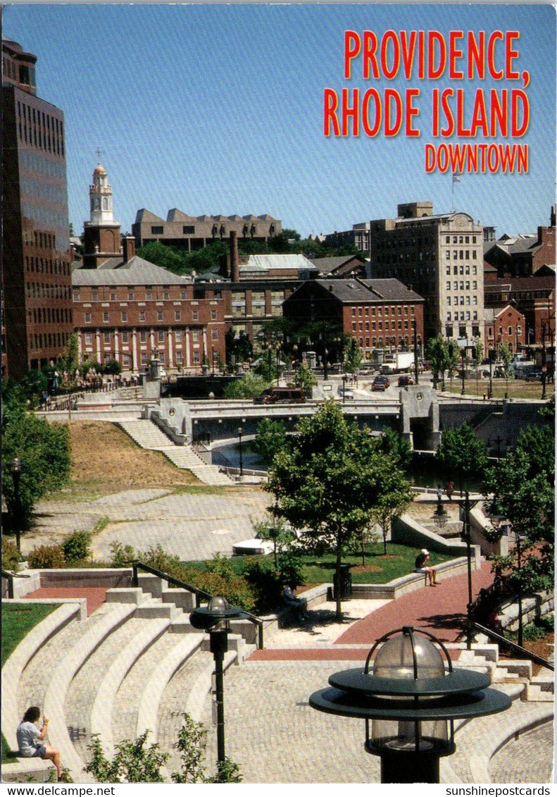 Rhode Island Providence Downtown Showing Water Place And River Park - Providence