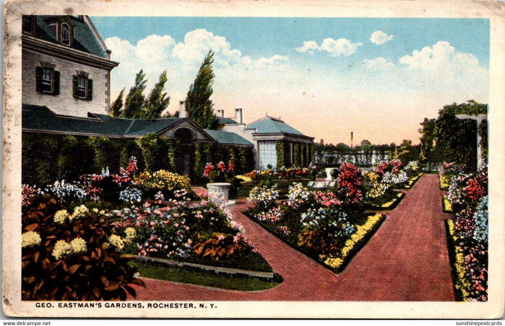 New York Rochester George Eastman's Gardens 1917 - Rochester