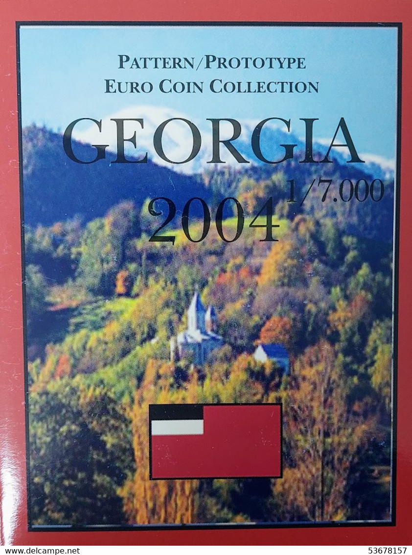 Georgia - Euro Patterns 8 Coins 2004, X# Pn1-Pn8 (#1589) - Georgien