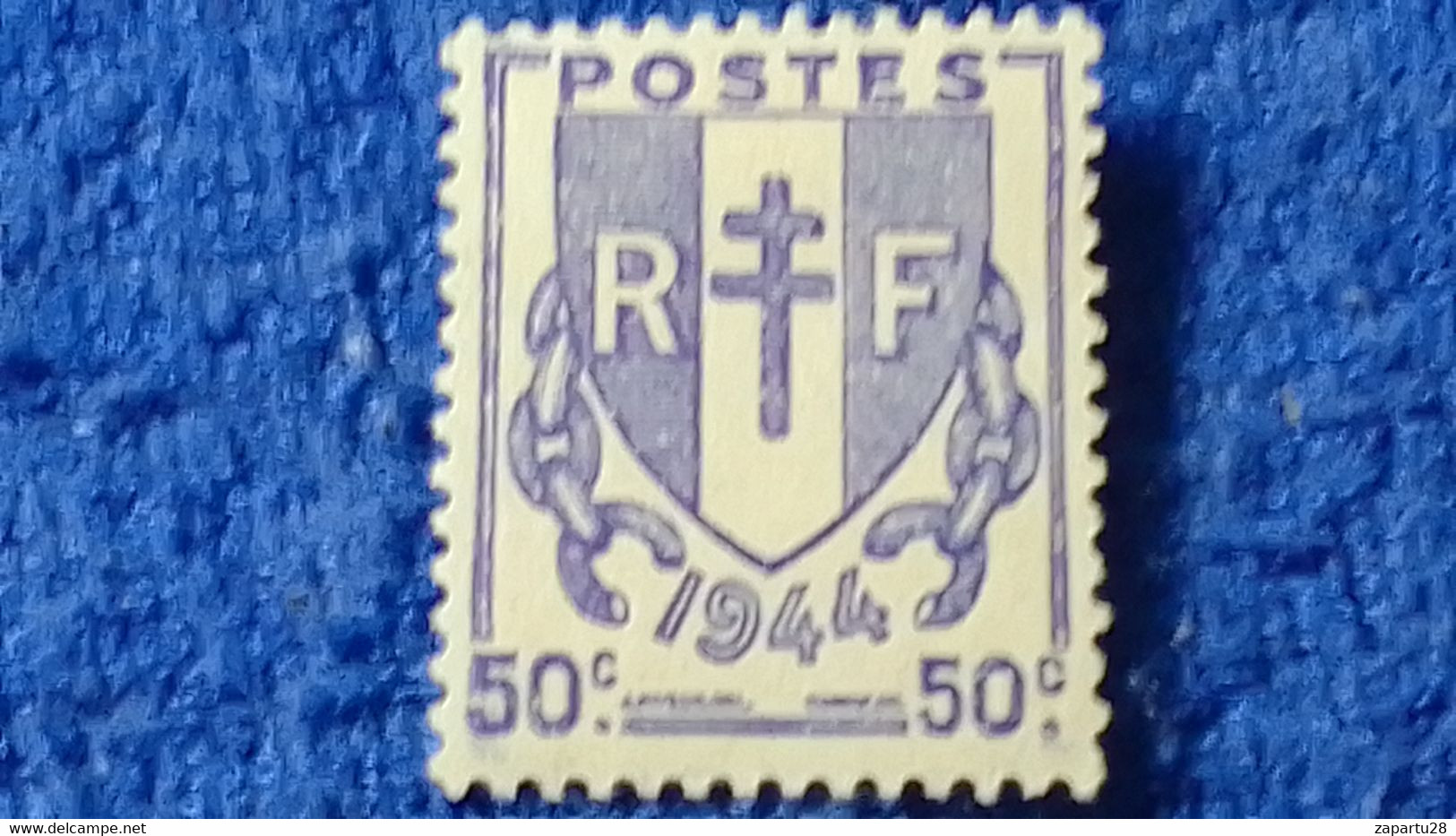 FRANSA-1945-46 -30c.COAT OF ARMS DAMGASIZ - Other & Unclassified