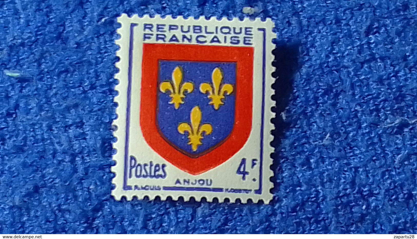 FRANSA-1945-46 -4F.COAT OF ARMS DAMGASIZ - Other & Unclassified