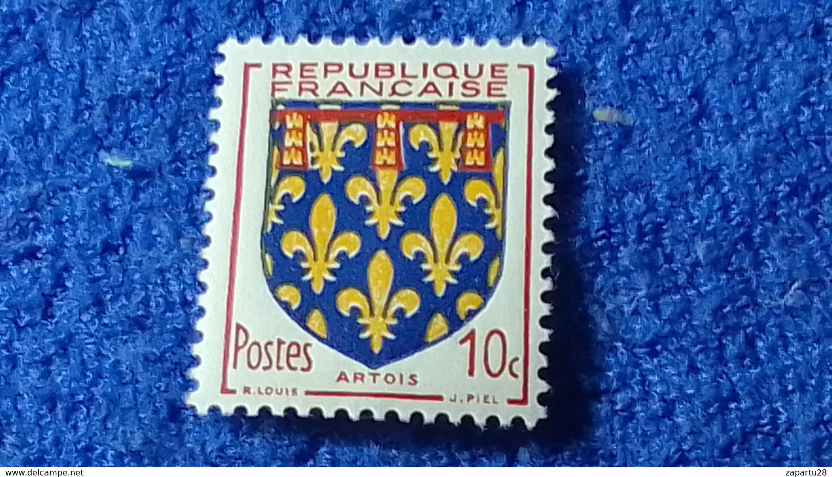 FRANSA-1945-46 -10C.COAT OF ARMS DAMGASIZ - Other & Unclassified