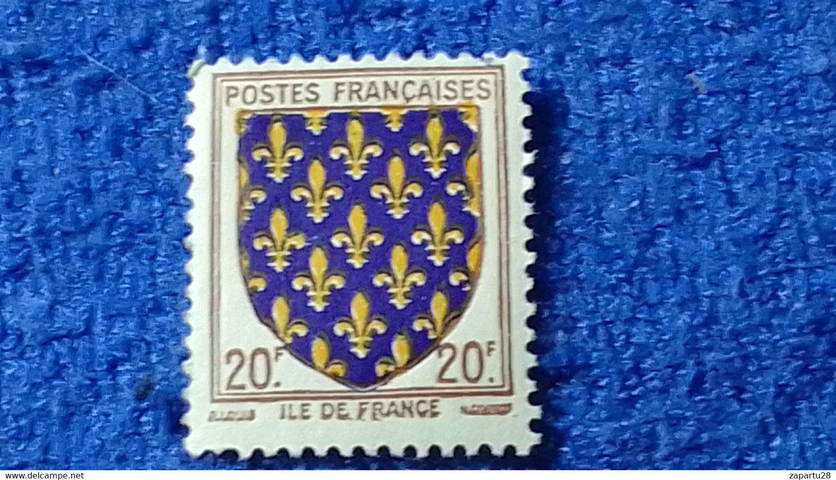 FRANSA-1945-60 -20F.COAT OF ARMS DAMGASIZ - Altri & Non Classificati