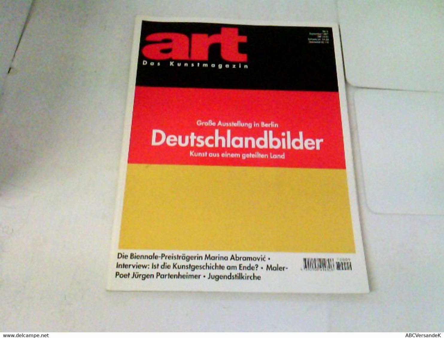 ART Das Kunstmagazin 1997/09 - Deutschlandbilder Kunst Aus Einem Geteilten Land U.a. - Sonstige & Ohne Zuordnung