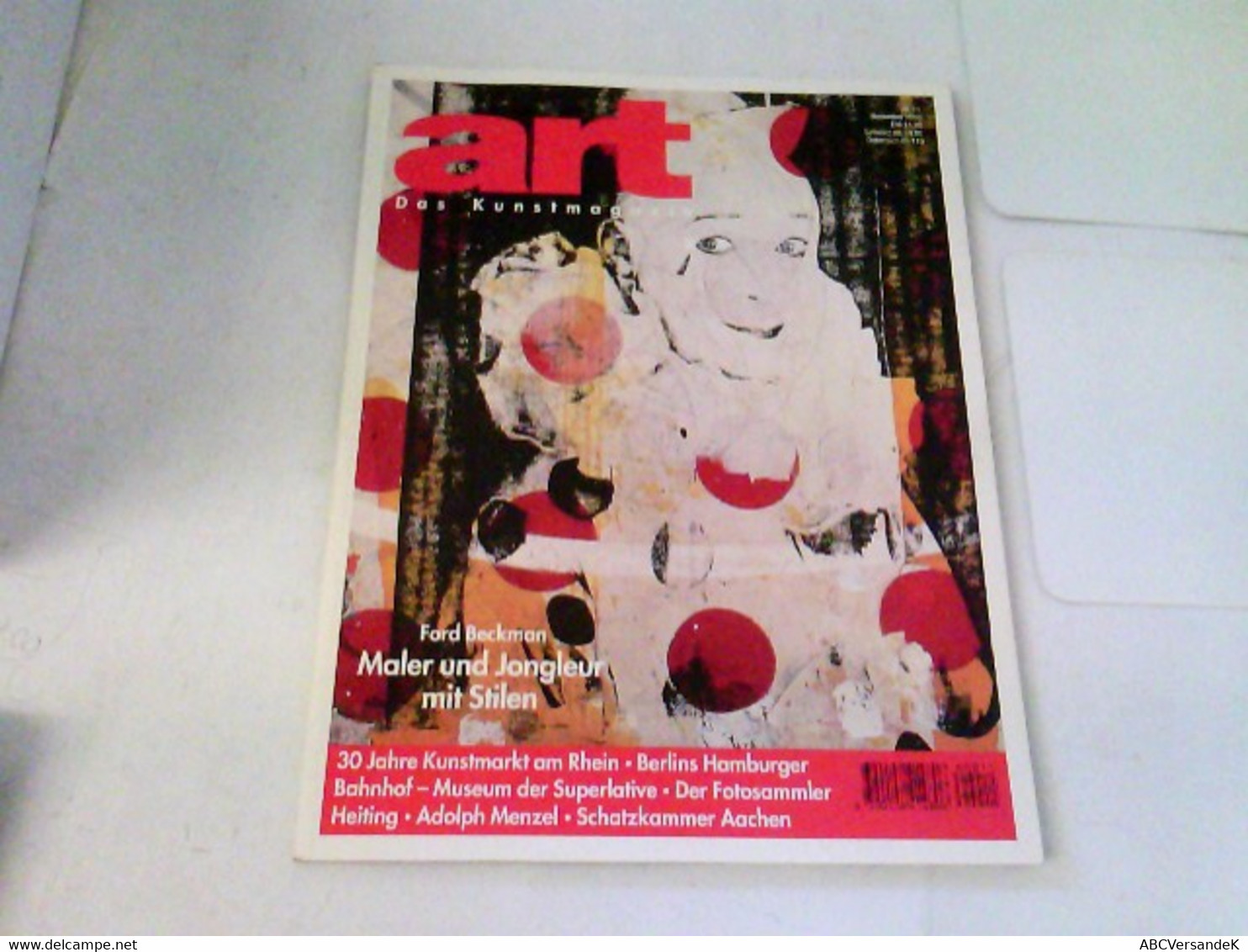 ART Das Kunstmagazin 1996/11 - Ford Beckman: Maler Und Jongleur Im Stillen U.a. - Sonstige & Ohne Zuordnung