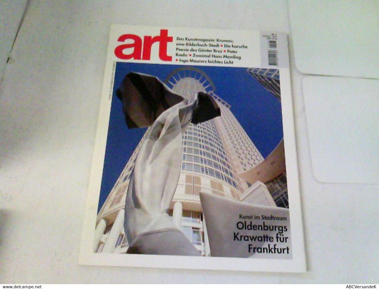 ART Das Kunstmagazin 1994/08 - Kunst Im Stadtraum Oldenburgs Krawatte Für Frankfurt U.a. - Sonstige & Ohne Zuordnung