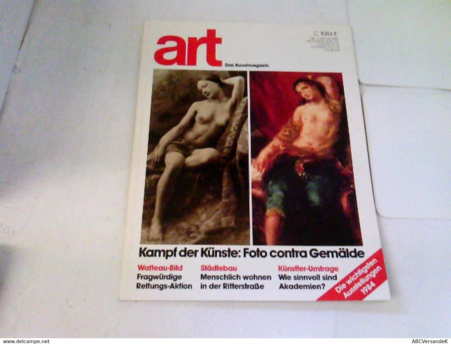 ART Das Kunstmagazin 1984/01 - Kampf Der Künste: Foto Contra Gemälde U.a. - Sonstige & Ohne Zuordnung